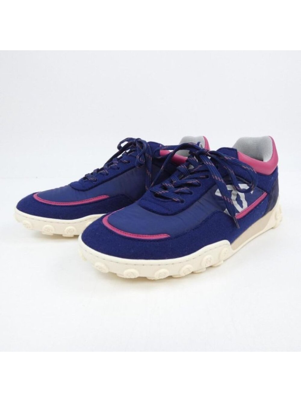 Chanel Size 41 Navy Sneakers - Picture 4 of 7